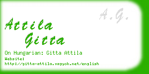 attila gitta business card